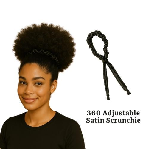 touca de cetim ou fronha de cetim para cabelo afro