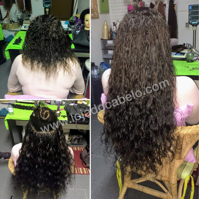 Ponto Americano vs. Fita Adesiva: Qual o Melhor Alongamento para Cabelos Cacheados?