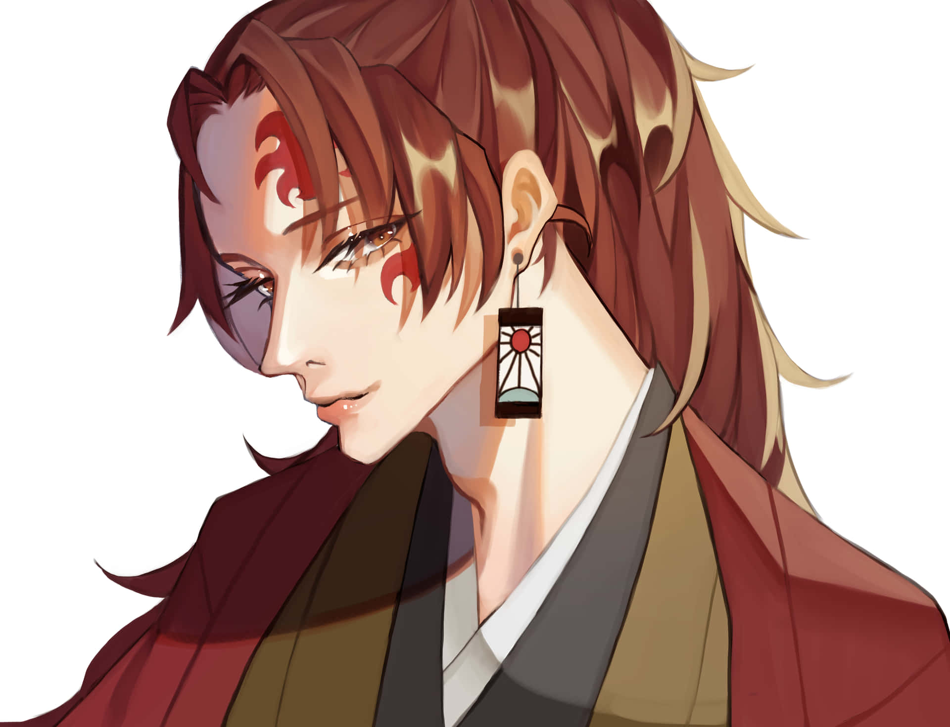 anime cabelo vermelho masculino