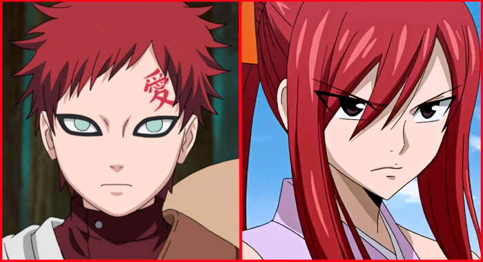 simbolismo cabelo vermelho anime