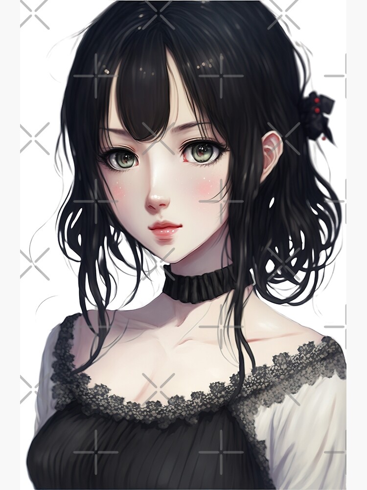 A psicologia por trás das personagens de anime com cabelo preto