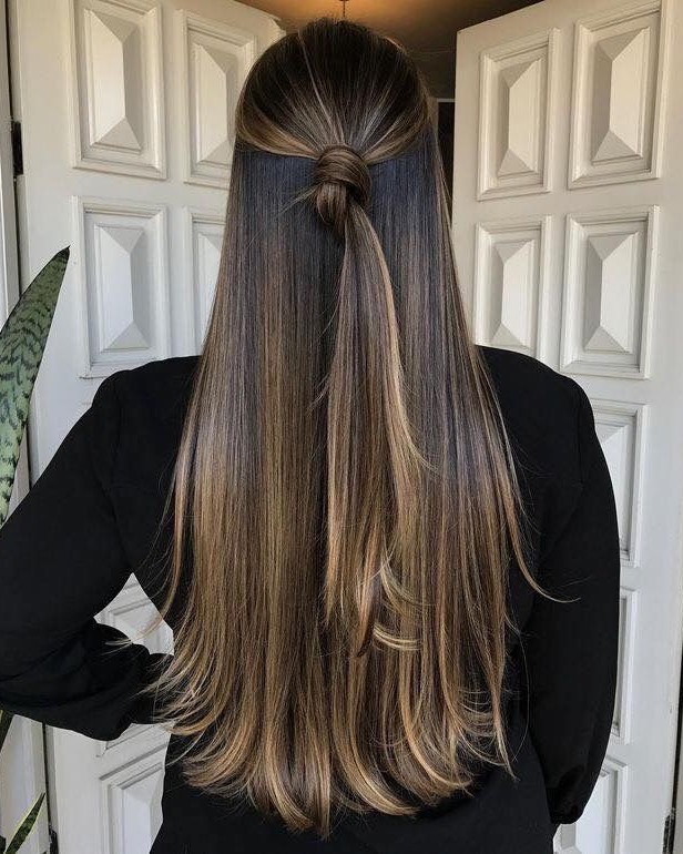 banho de brilho cabelo preto