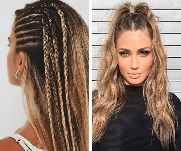 box braids em cabelo liso