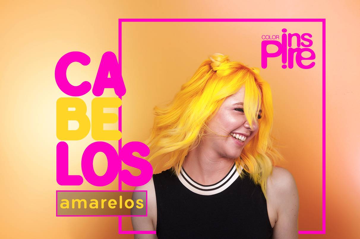 ideias cabelo amarelo vibrante e pastel