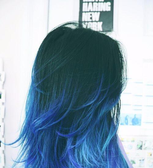 quanto custa pintar cabelo azul nas pontas salao