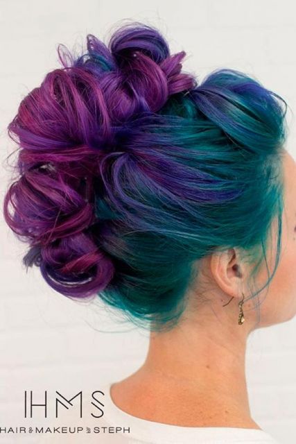 Guia Completo: Como Fazer Cabelo Ombré Turquesa e Roxo em Casa