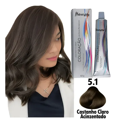 cabelo castanho claro acinzentado