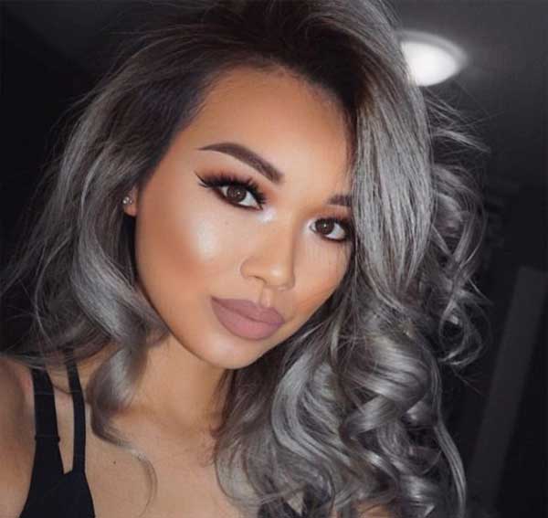 Ombré Hair Cinza: Mantenha a raiz natural