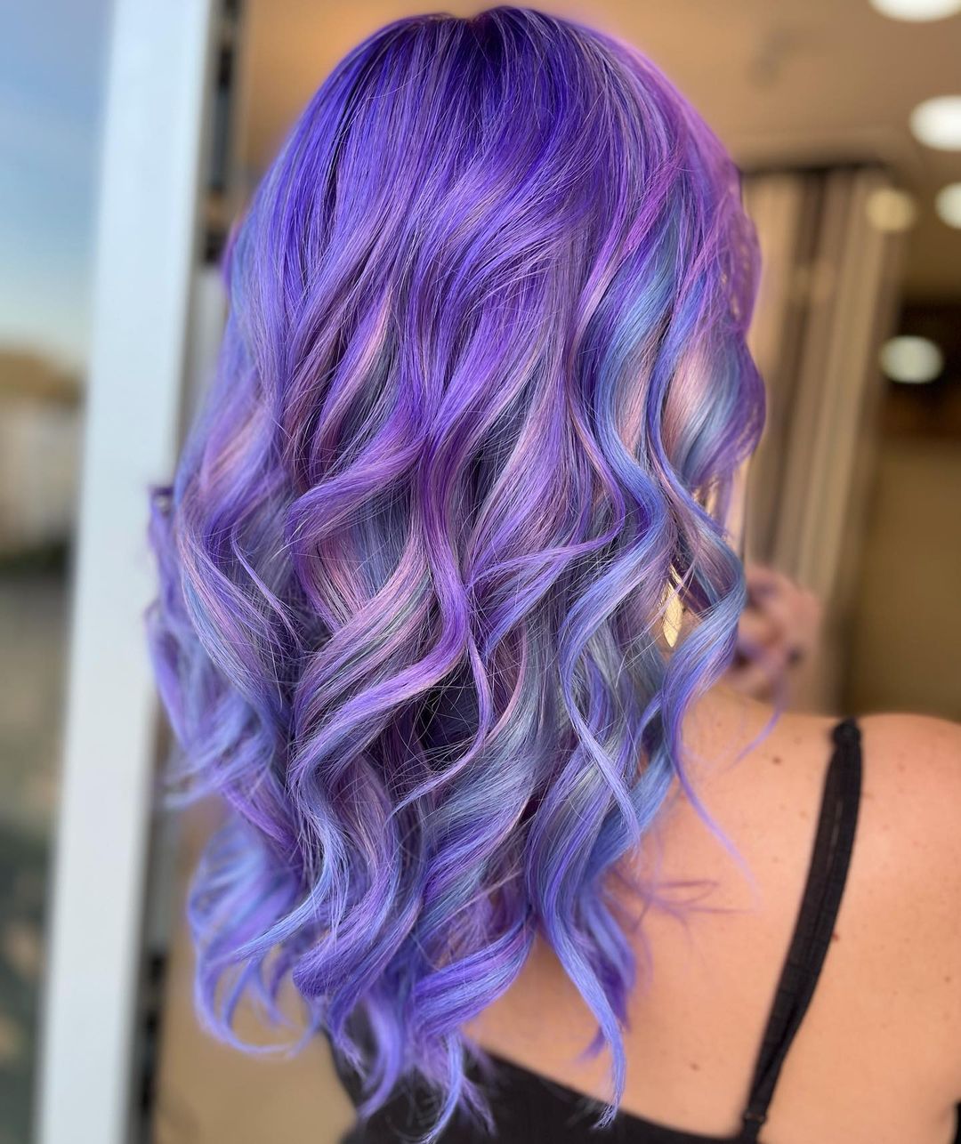 cabelo colorido roxo tumblr