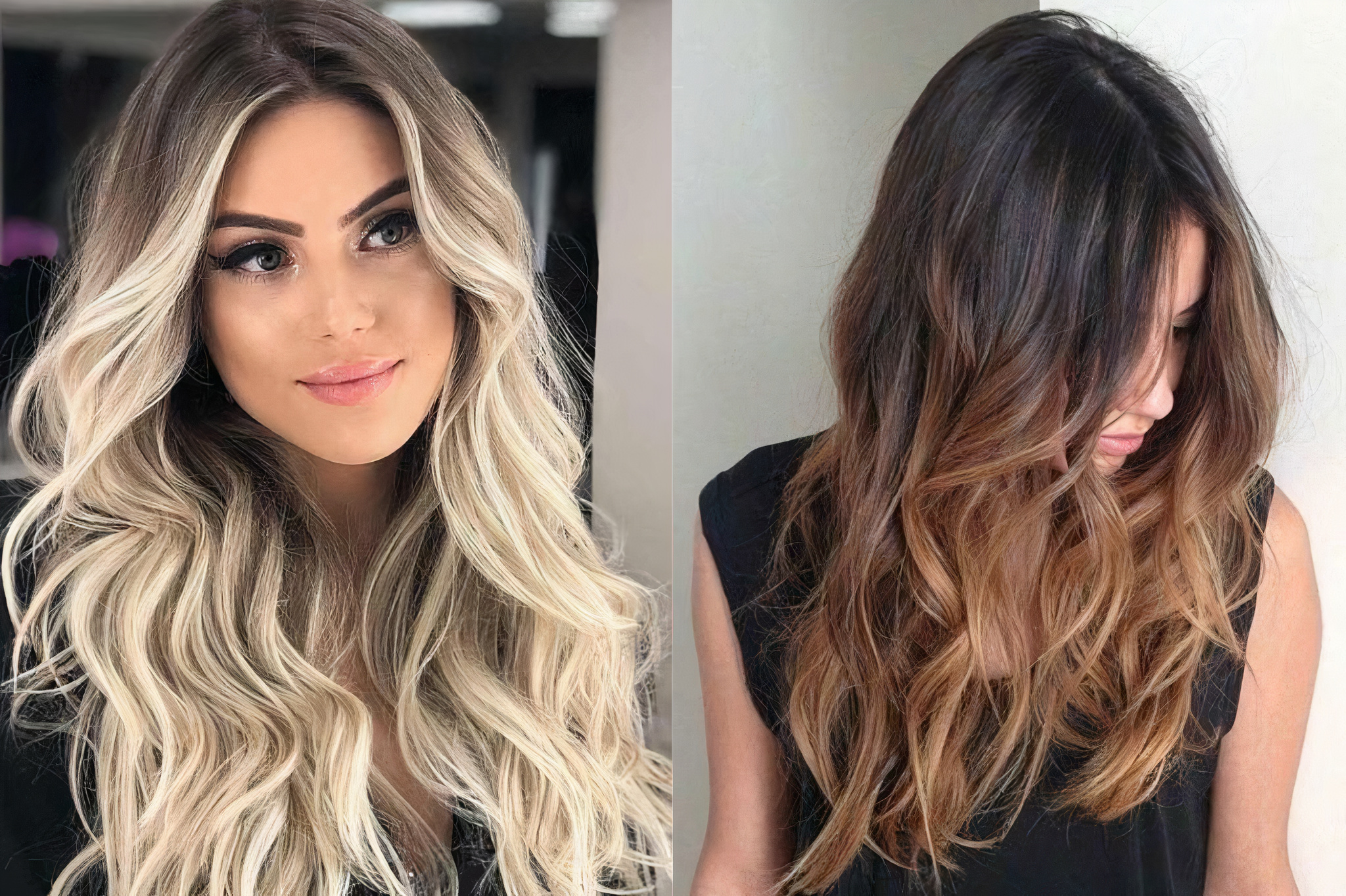 cabelo com luzes e californiana