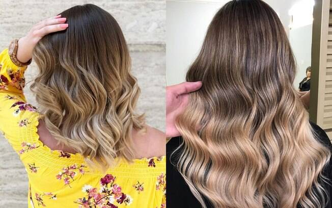 cabelo com luzes e californiana