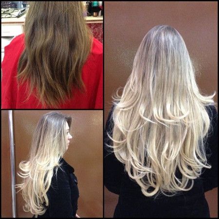 cabelo com luzes e californiana