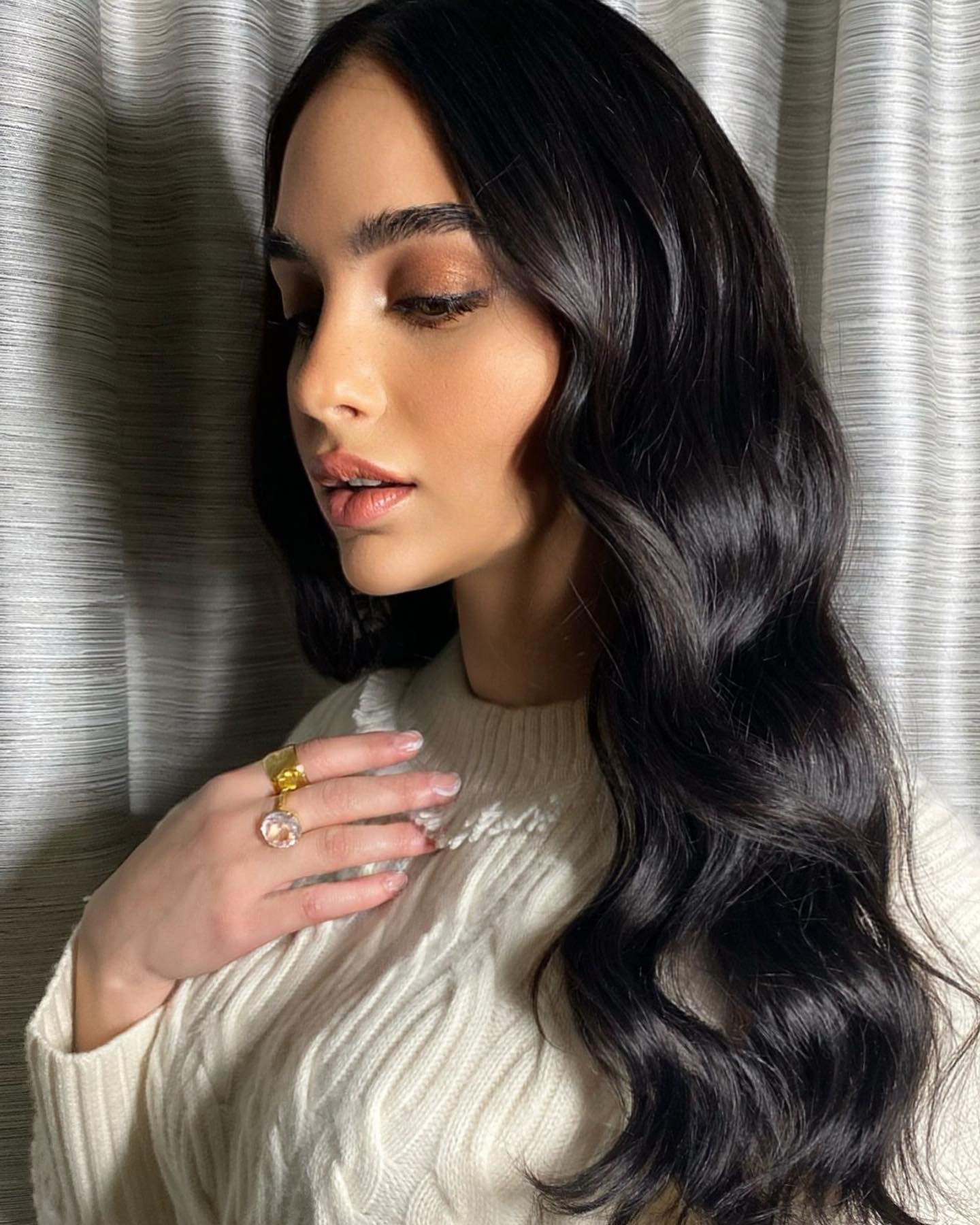 cabelo com ondas feminino