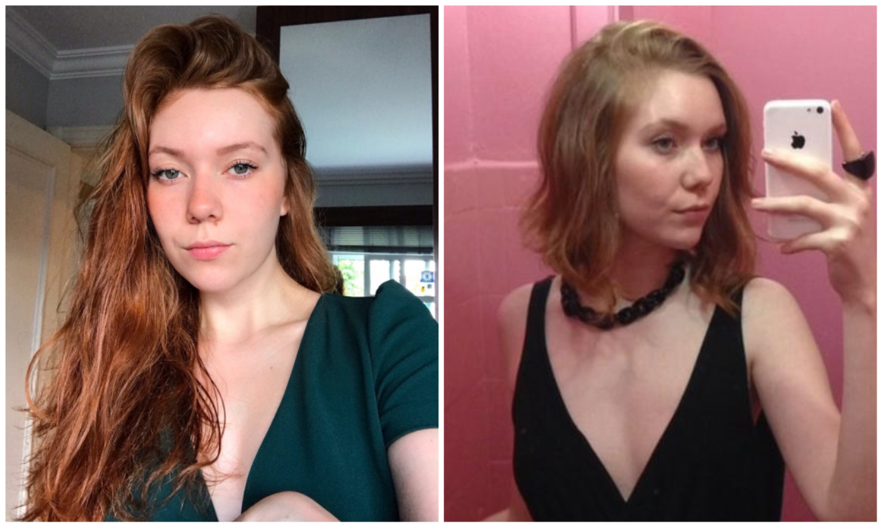 corte pixie desfiado antes e depois