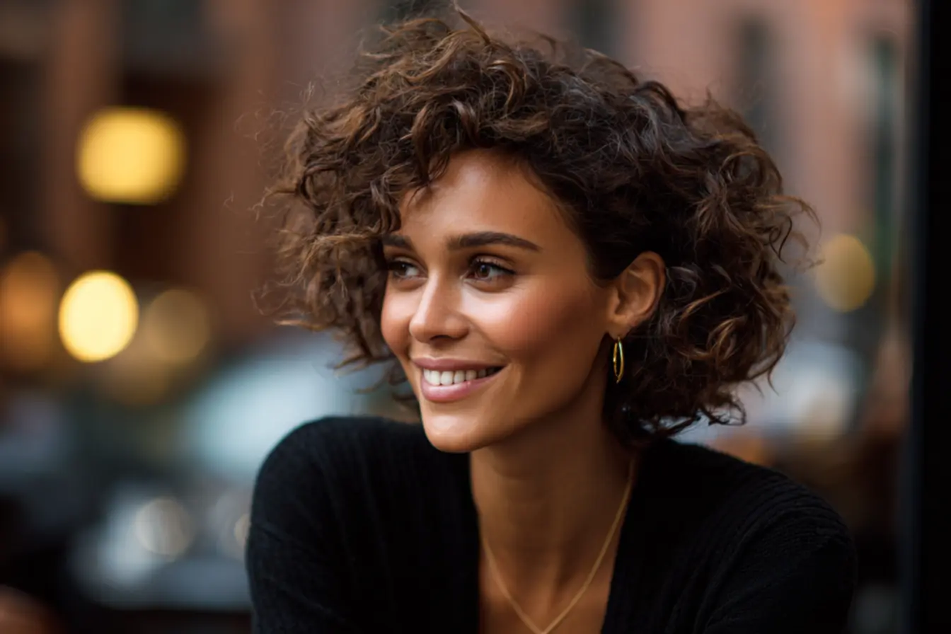 cabelo curto cacheado crespo chanel