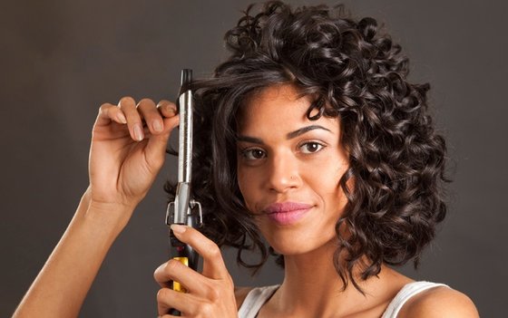 cabelo curto com babyliss