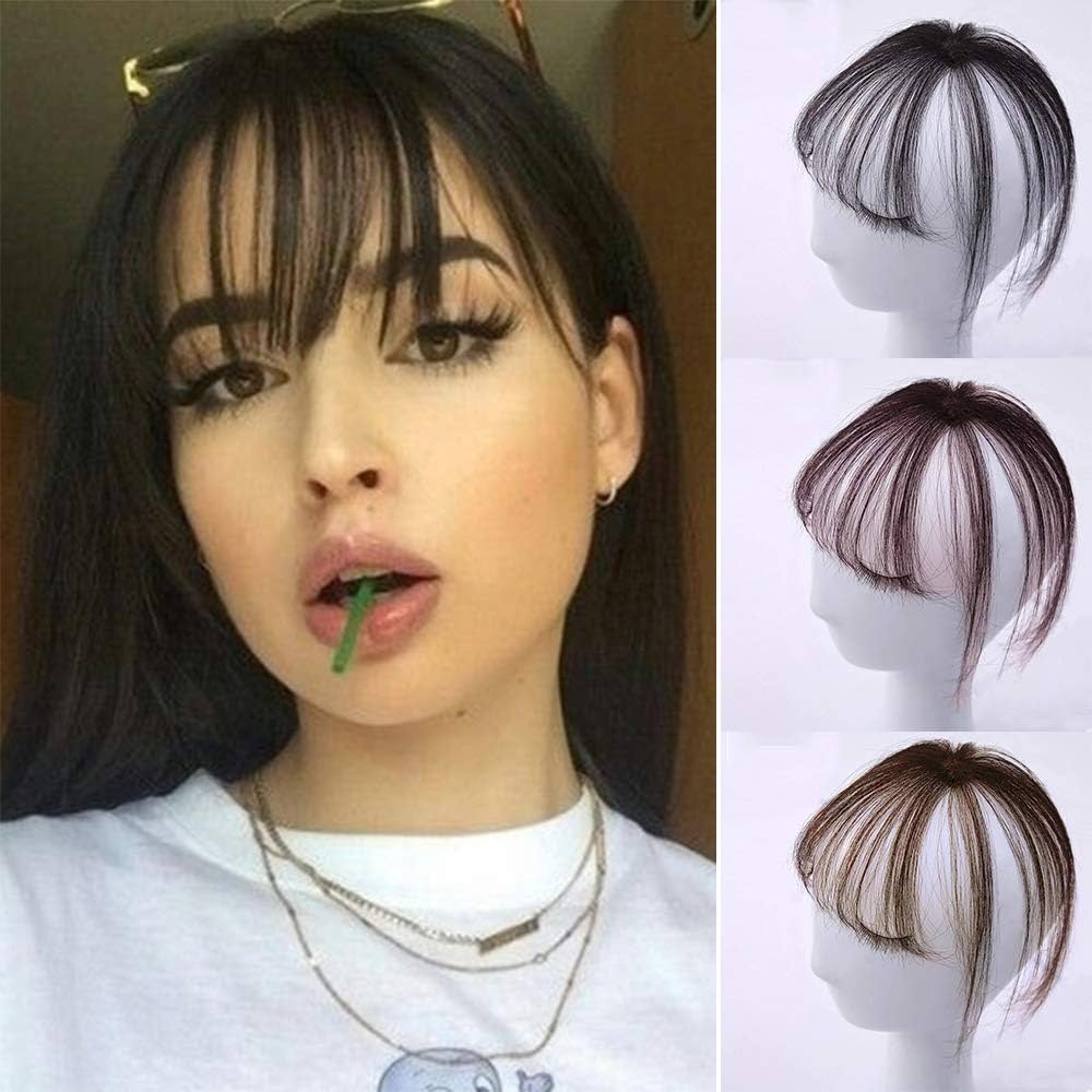 cabelo curto com franja falsa