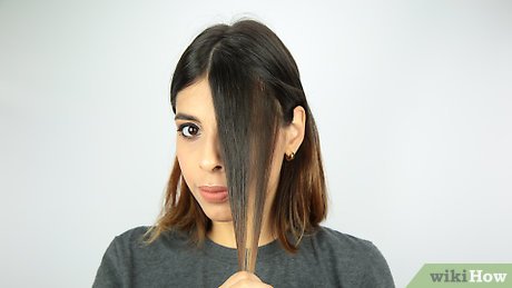 cabelo curto com franja falsa