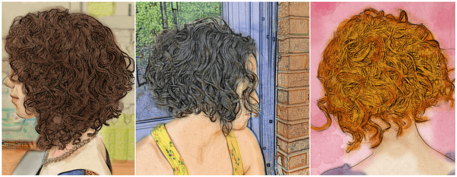 cabelo curto em camadas atras para rosto redondo