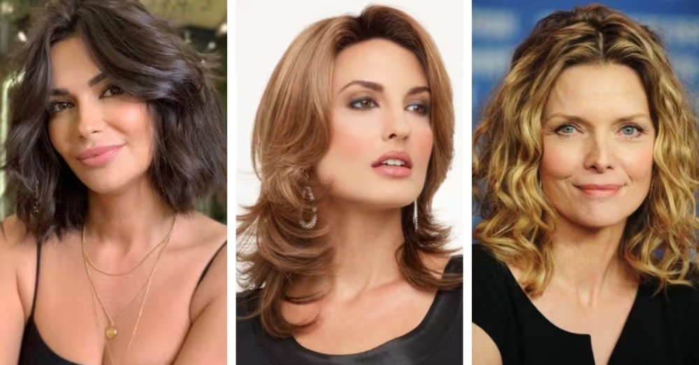 melhores cortes cabelo curto 60 anos rosto redondo