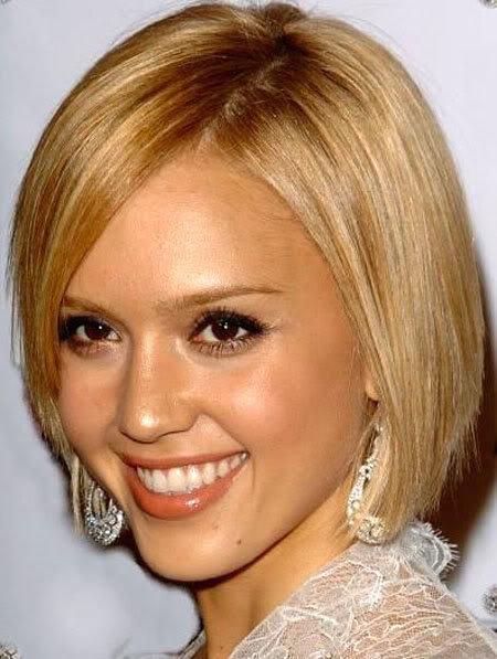 bob liso polido Jessica Alba