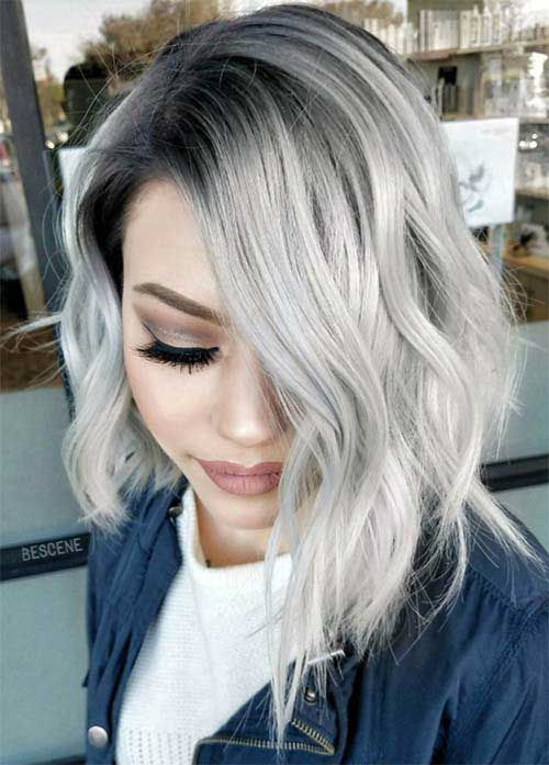Cabelo Curto Platinado