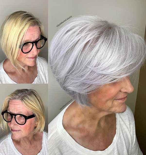Cabelo Curto Platinado