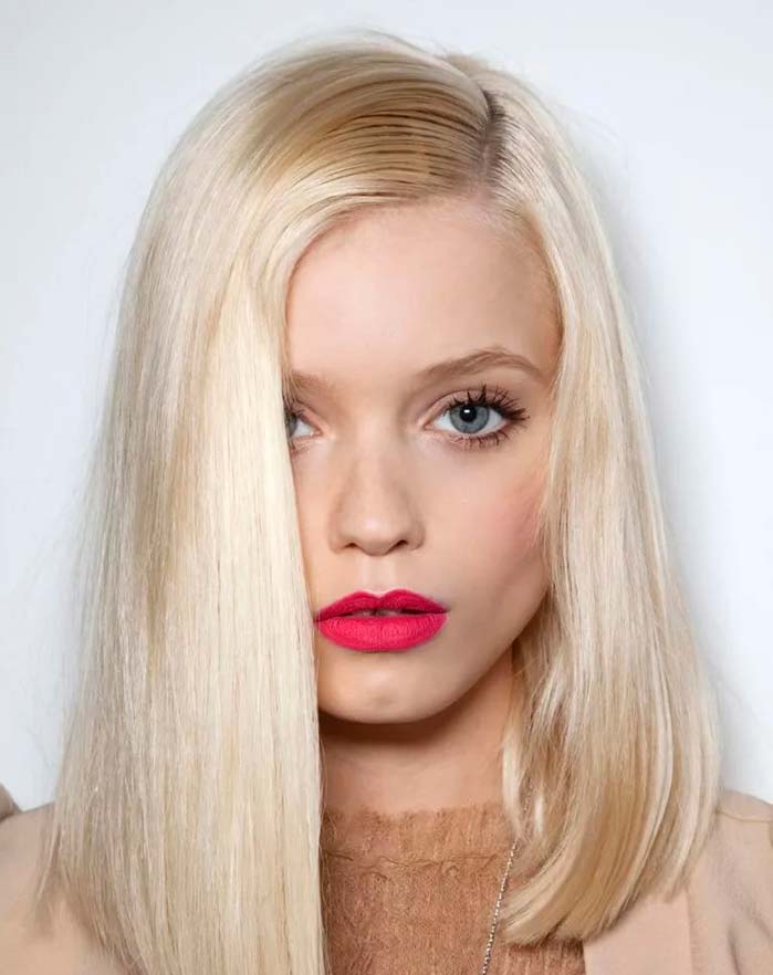 reconstrução capilar loiro