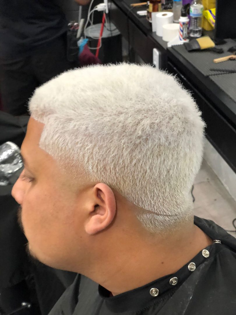 reconstrução capilar loiro