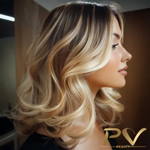 cabelo feminino com luzes
