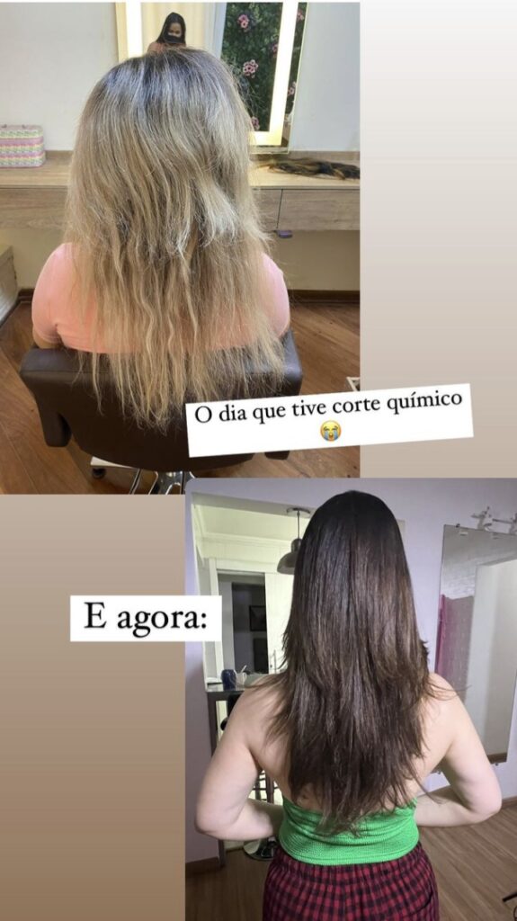 cabelo feminino corte quimico