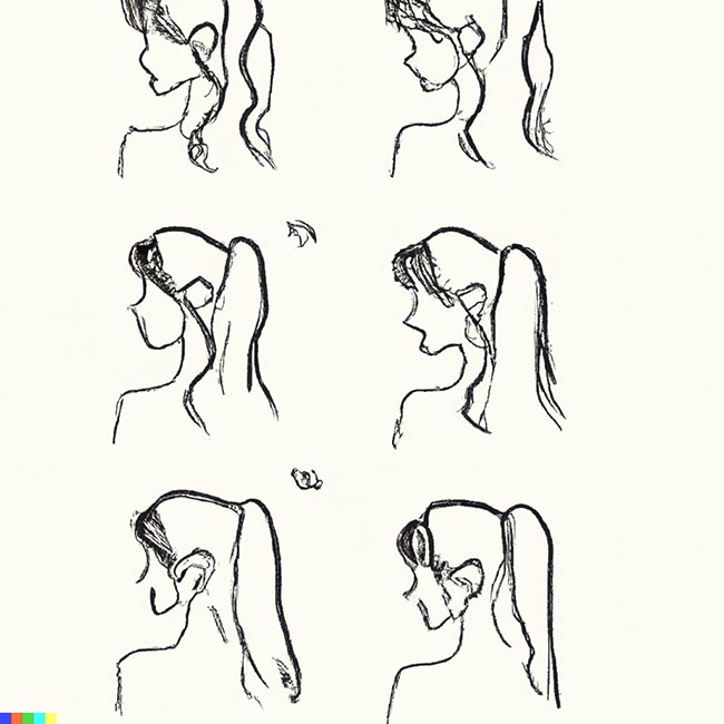 desenho de cabelo feminino realista vs estilo anime qual o melhor