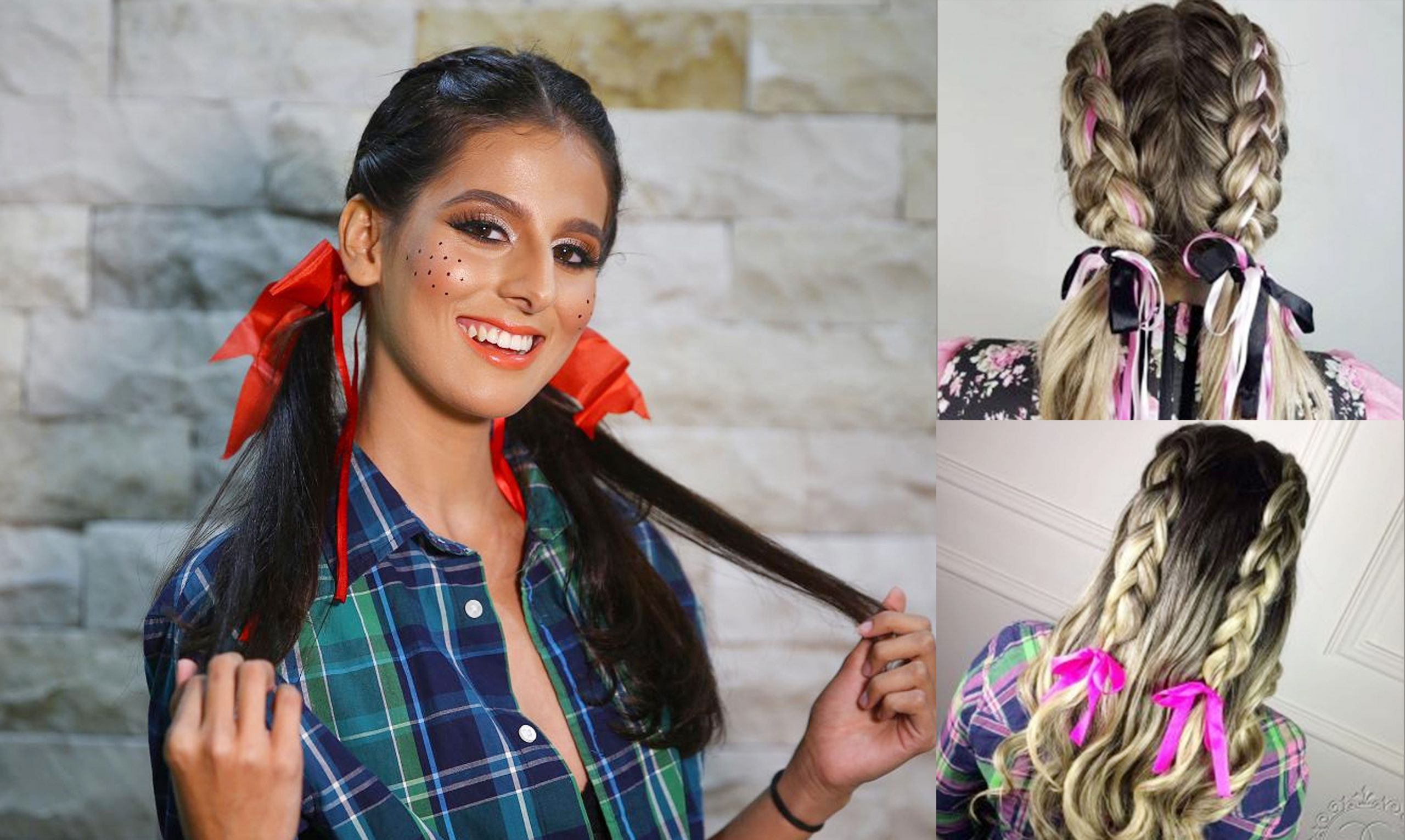 Penteados de Festa Junina para Cabelos Cacheados e Curtos