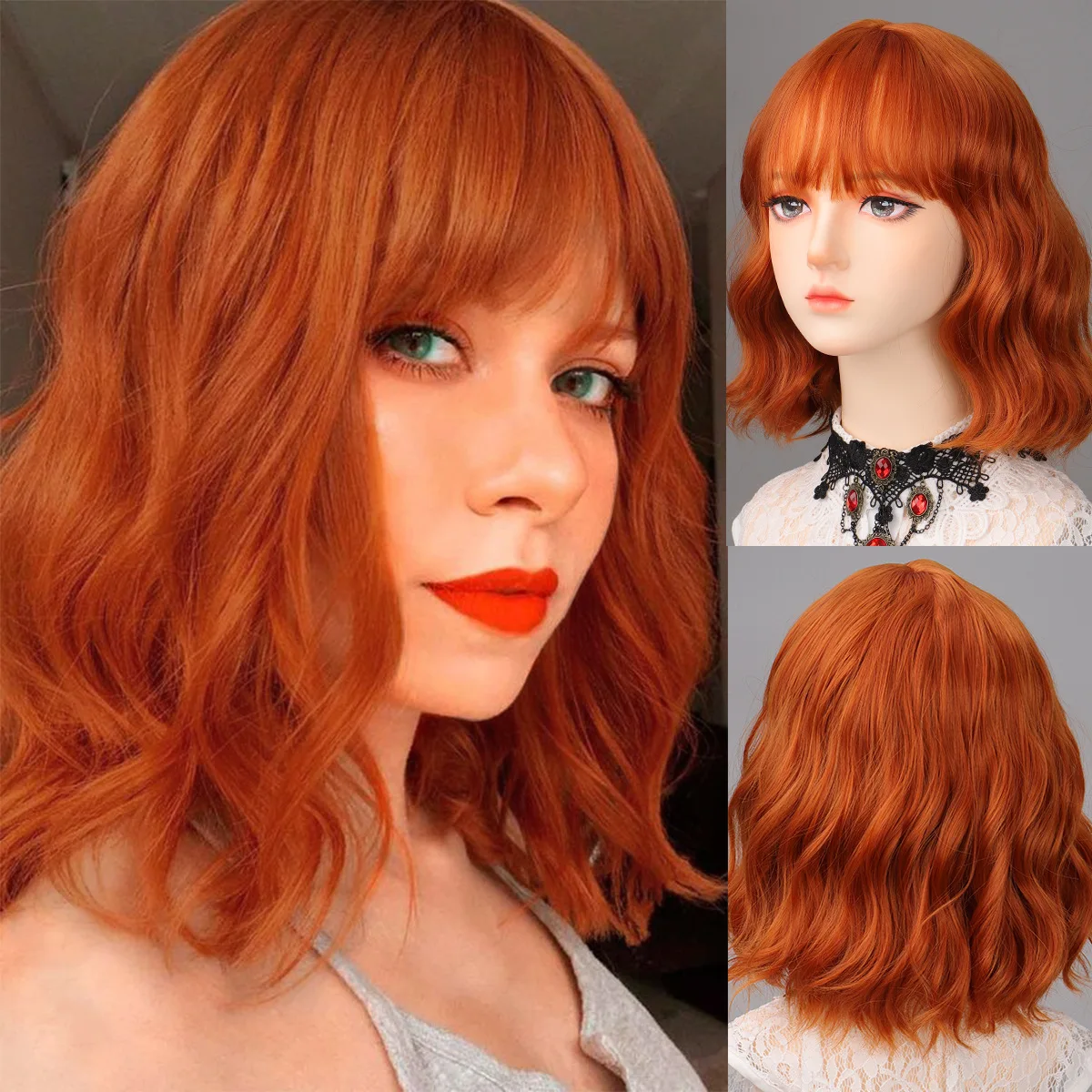 cabelo feminino laranja