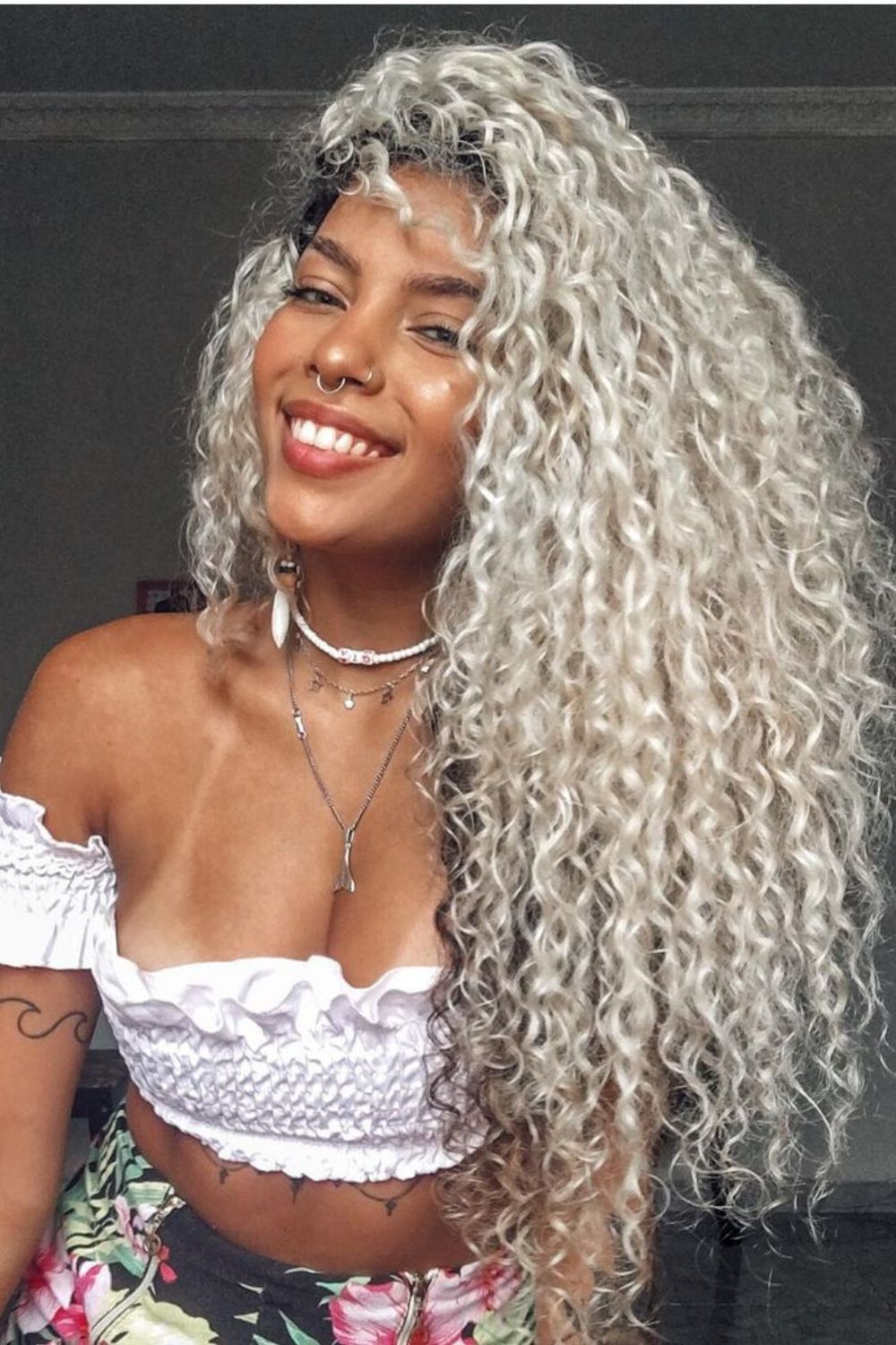 cabelo feminino nevou