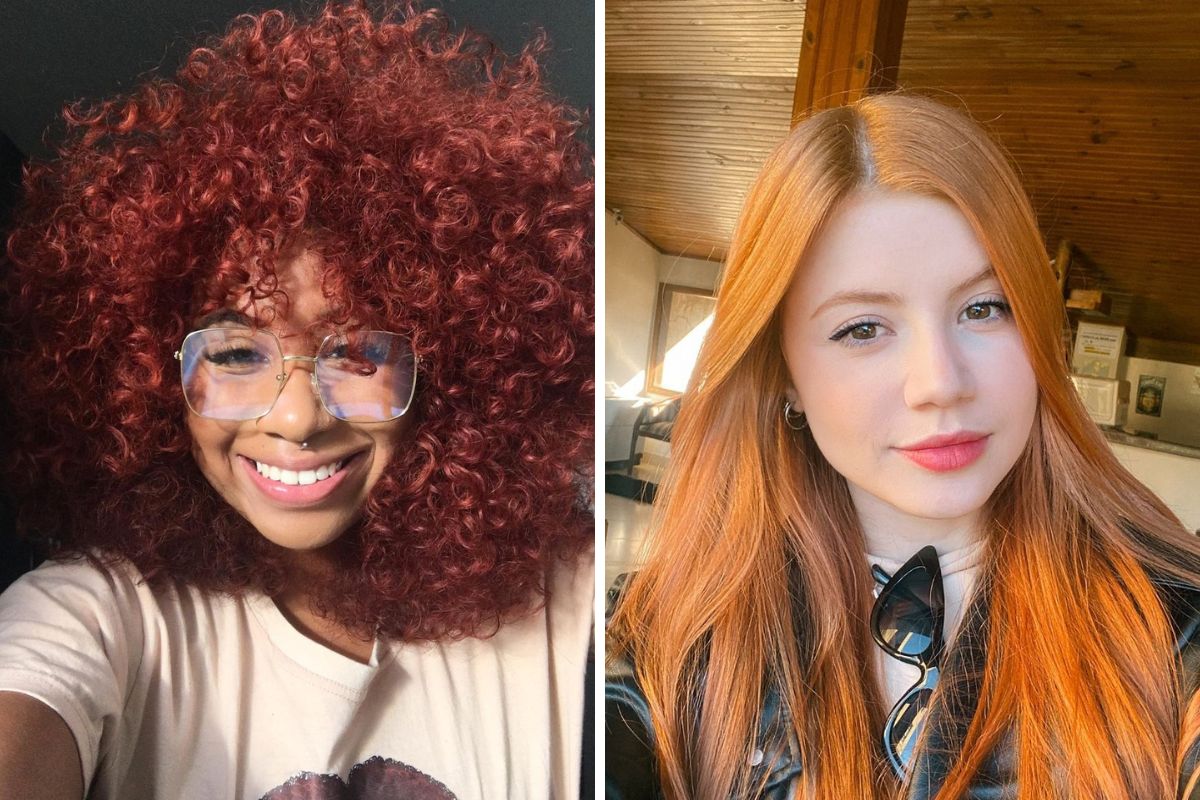 cabelo feminino ruivo