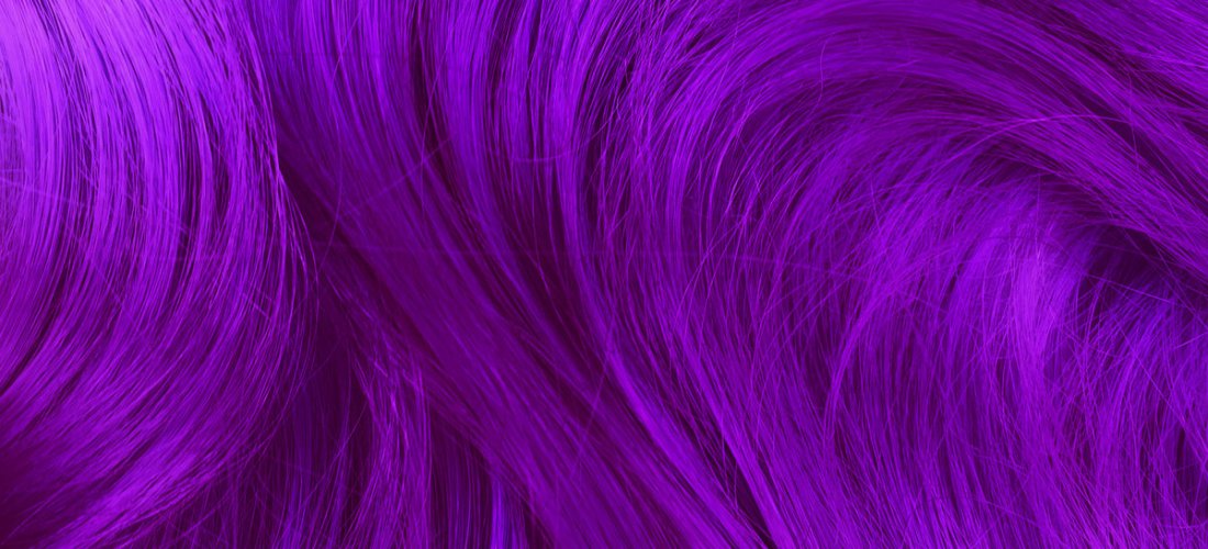 cabelo feminino violeta