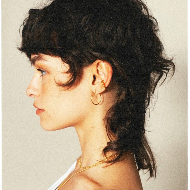 wolf cut médio para cabelos finos como estilizar