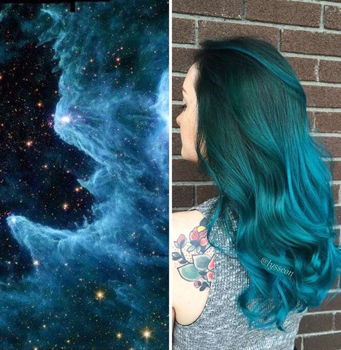 cabelo galaxia