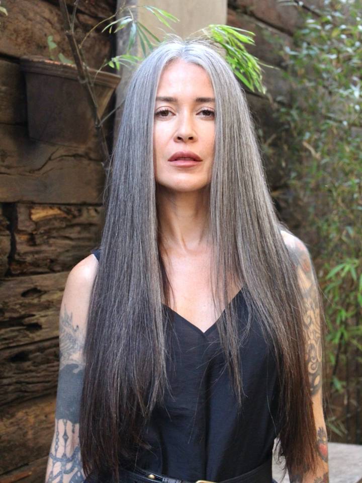 gray blending versus granny hair