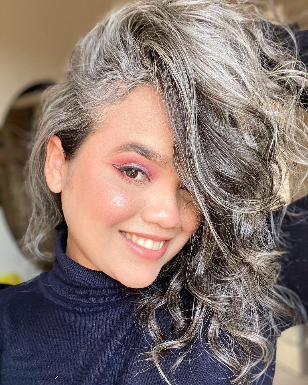 gray blending versus granny hair