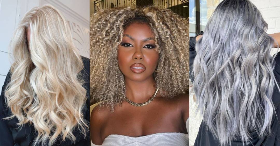 cabelo iluminado loiro