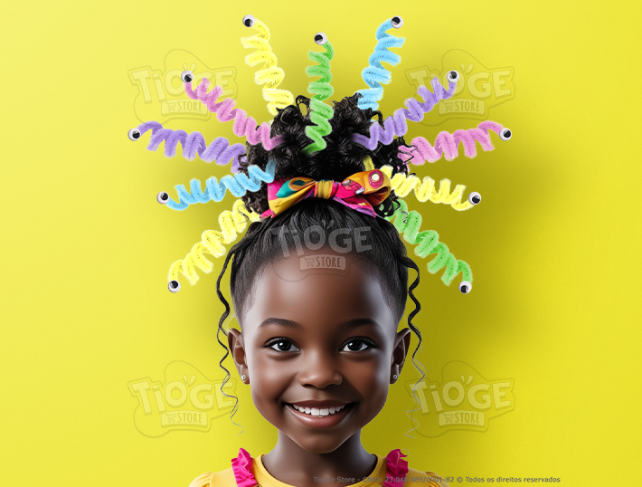 como fazer mechas azuis em cabelo cacheado infantil