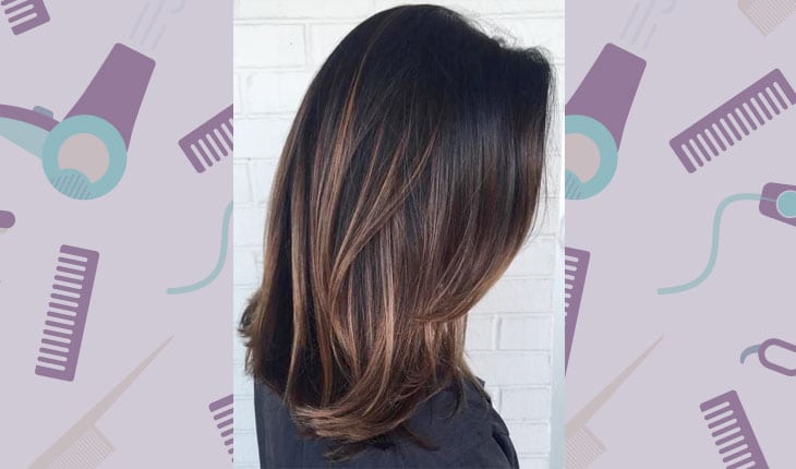 cabelo liso com luzes