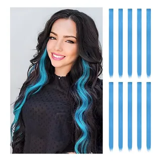Inspirações de Mechas Californianas Azuis: Do Pastel ao Cobalto