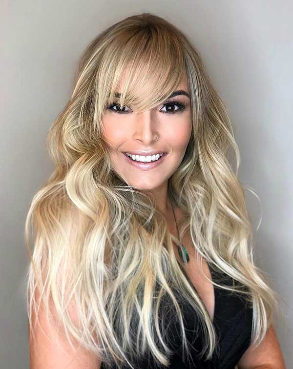 Baby Bangs: Ousadia e Personalidade no Cabelo Longo