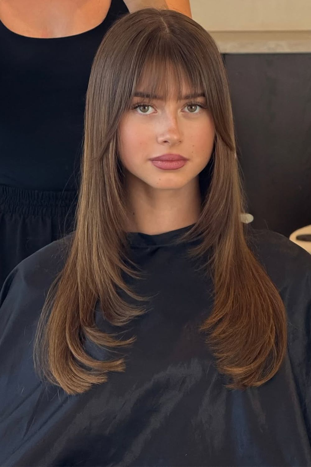 Cabelo Longo Com Franja