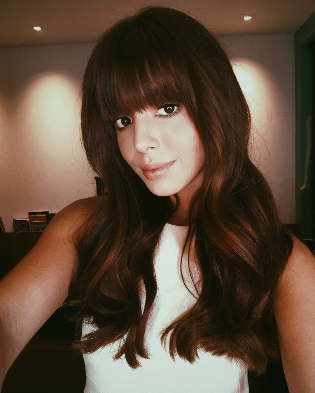 cabelo longo com franja tumblr