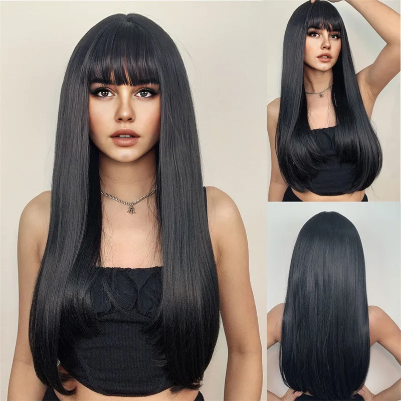 franja cortininha cabelo longo liso