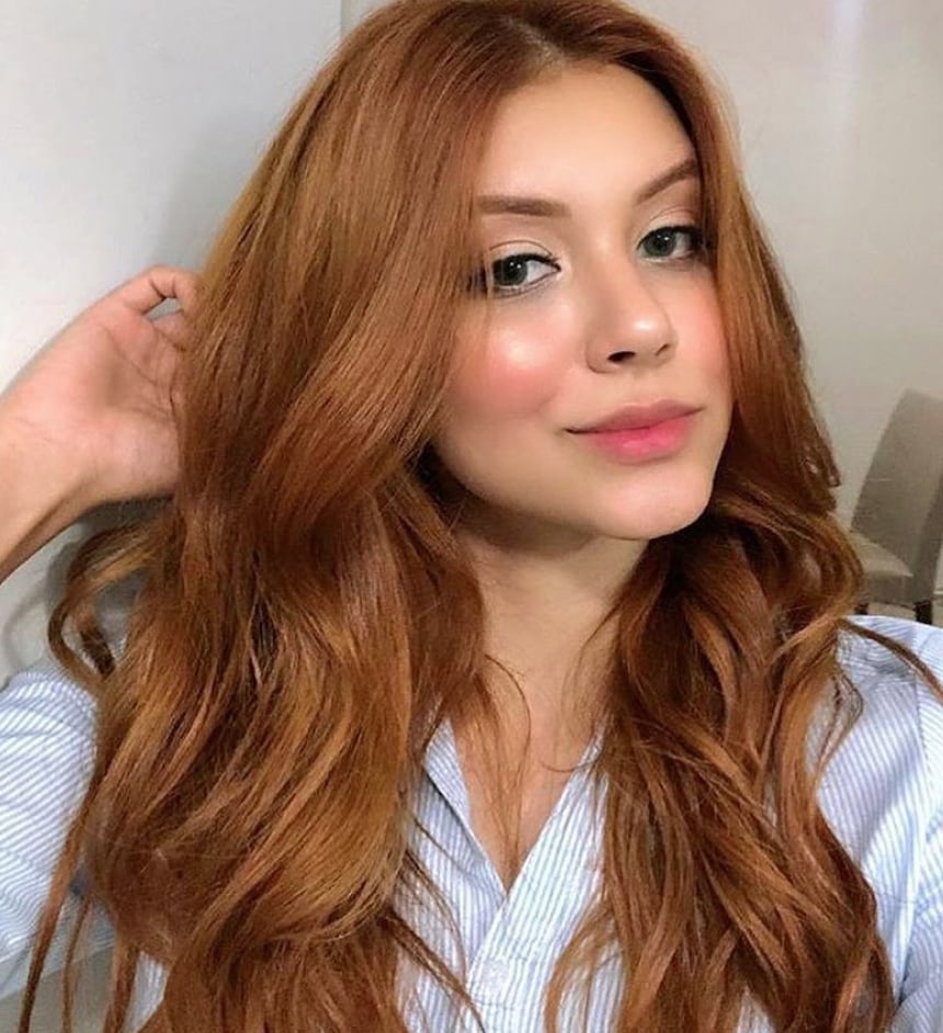 cabelo louro escuro acobreado